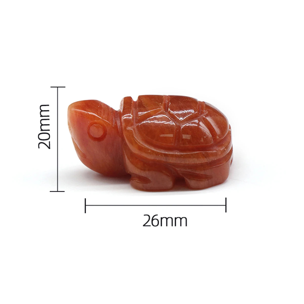 Mini Natural Gemstone Turtle Figurine – Hand-Carved Crystal Animal for Chakra Healing & Boho Home Decor