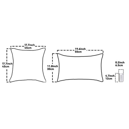 Tufted Pine Tree Winter Cushion Cover with Tassels