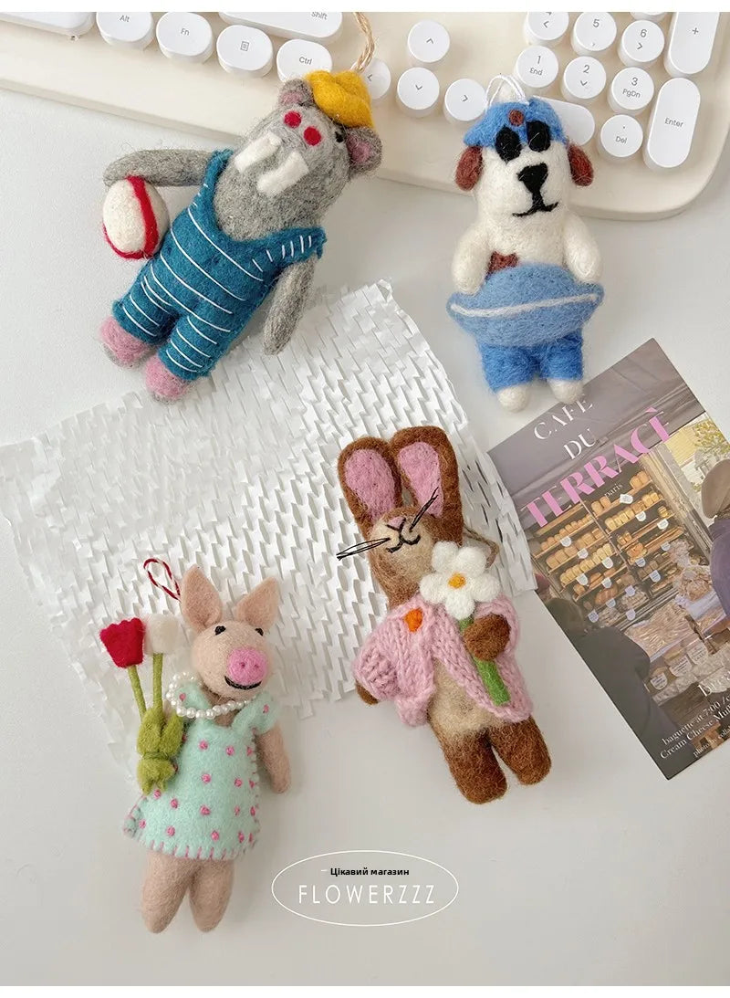 Wool Felt Animal Ornaments