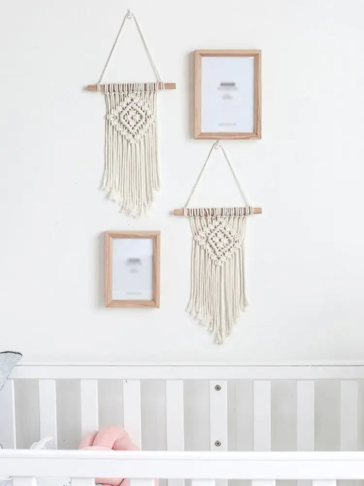 Natural Boho Macrame Wall Hanging – Handwoven Cotton Tapestry for Nursery, Living Room & Bedroom My Boho Home