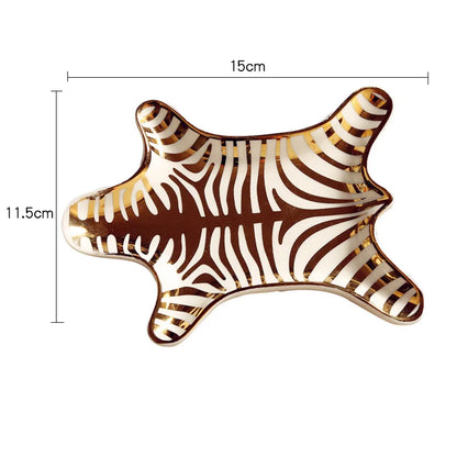 Chic Ceramic Jewelry & Trinket Dish – Stylish Decorative Tray for Accessories