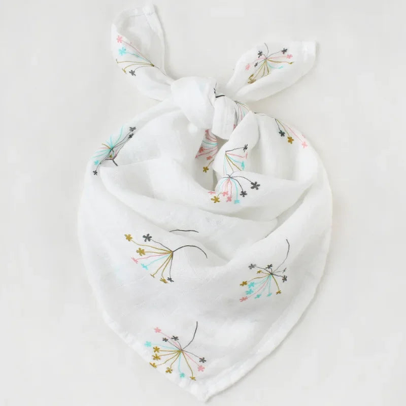 🌿 Soft Muslin Bamboo Cotton Baby Swaddle Blanket – Boho Home Decor Nursery Essential