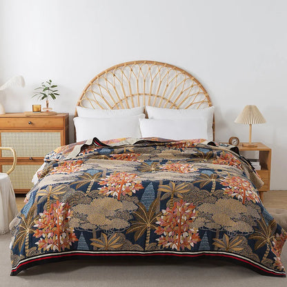 Double-Sided Cotton Lightweight Blanket