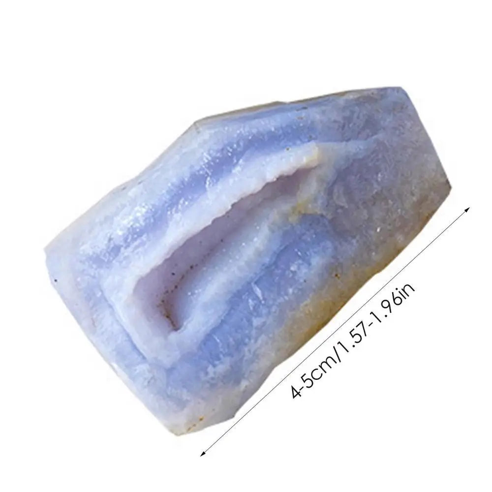 Blue Agate Rough Vase Filler Rocks Natural Mineral Ore Blue Lace Agate Crystal For Bonsai Fish Tank Flower Pot Decoration