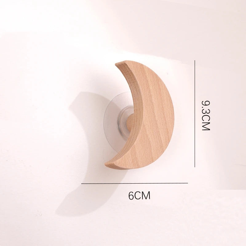 Cute Wooden Animal Wood Wall Hook – Beech Wood Decorative Hanger for Kids Rooms, Entryways, Kitchens & More (1pc)  Giraffee Rabbit Hippo Cat Octopus Lion Cat Dog Elephant Dog Nursery