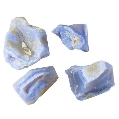 Blue Agate Rough Vase Filler Rocks Natural Mineral Ore Blue Lace Agate Crystal For Bonsai Fish Tank Flower Pot Decoration