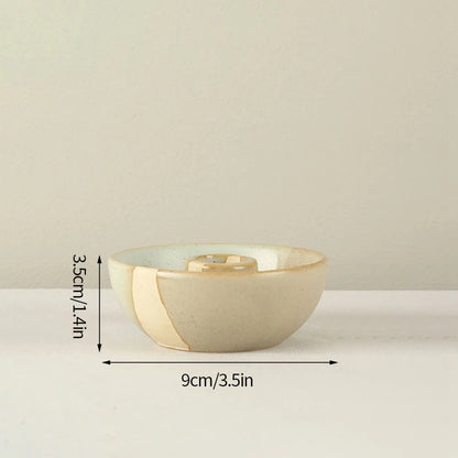 Ceramic Candlestick Nordic Candle Holder Home Decoration Boho Decor Clay Pottery