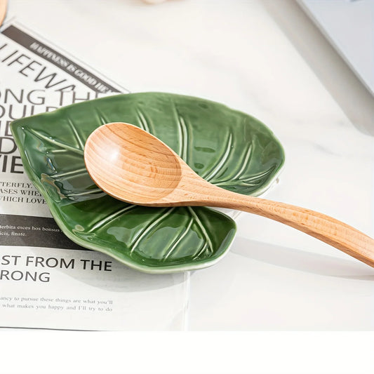 Ceramic Leaf Spoon Rest