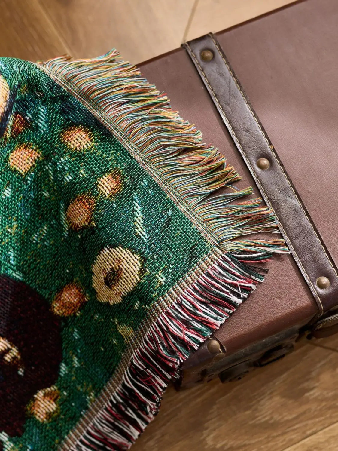 Cat Woven Throw Blanket – Jacquard Tapestry Sofa Cover for Cozy Home & Picnic Use