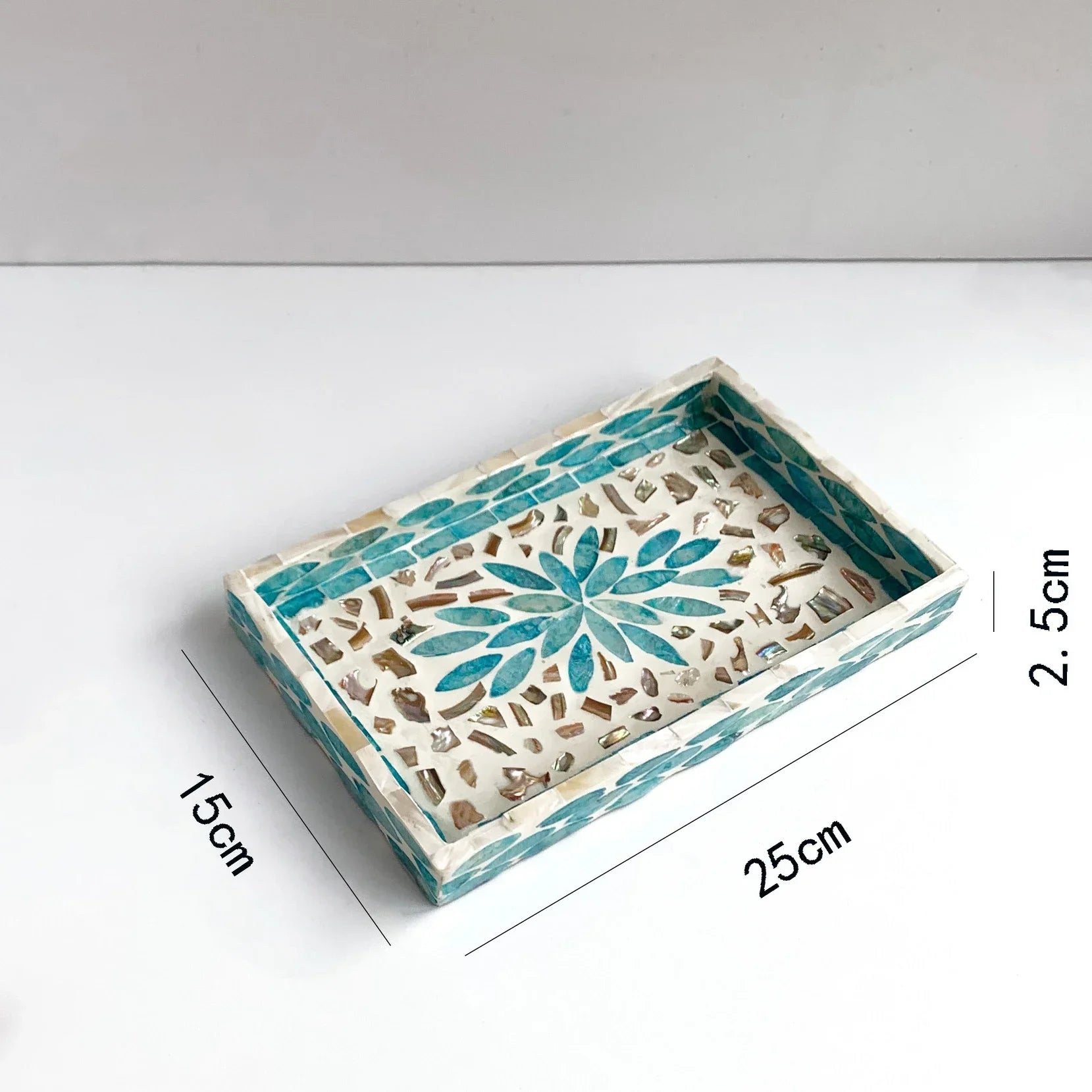 Handmade Shell Tray – Oval & Rectangular Decorative Jewelry Organizer for Boho Home Decor Bathroom or Bedroom - Housewarming Gift