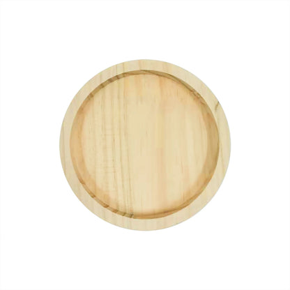 Wooden Serving Display Tray Rustic Boho Decor Decorative Dish Moon Sun Shape Jewelry Wood Plate 1Pc or 2Pcs