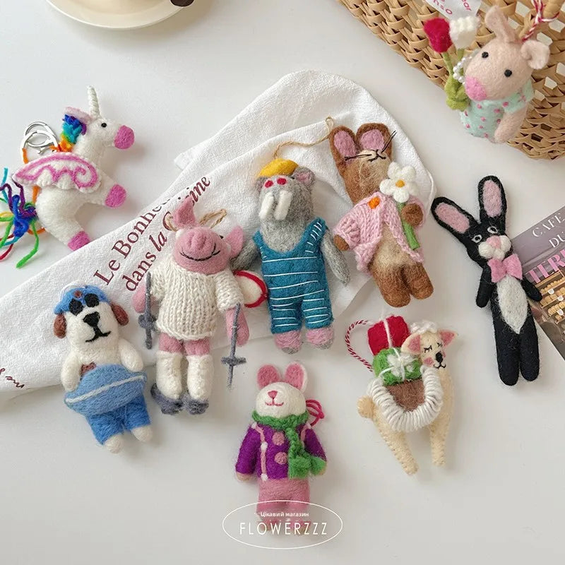 Wool Felt Animal Ornaments