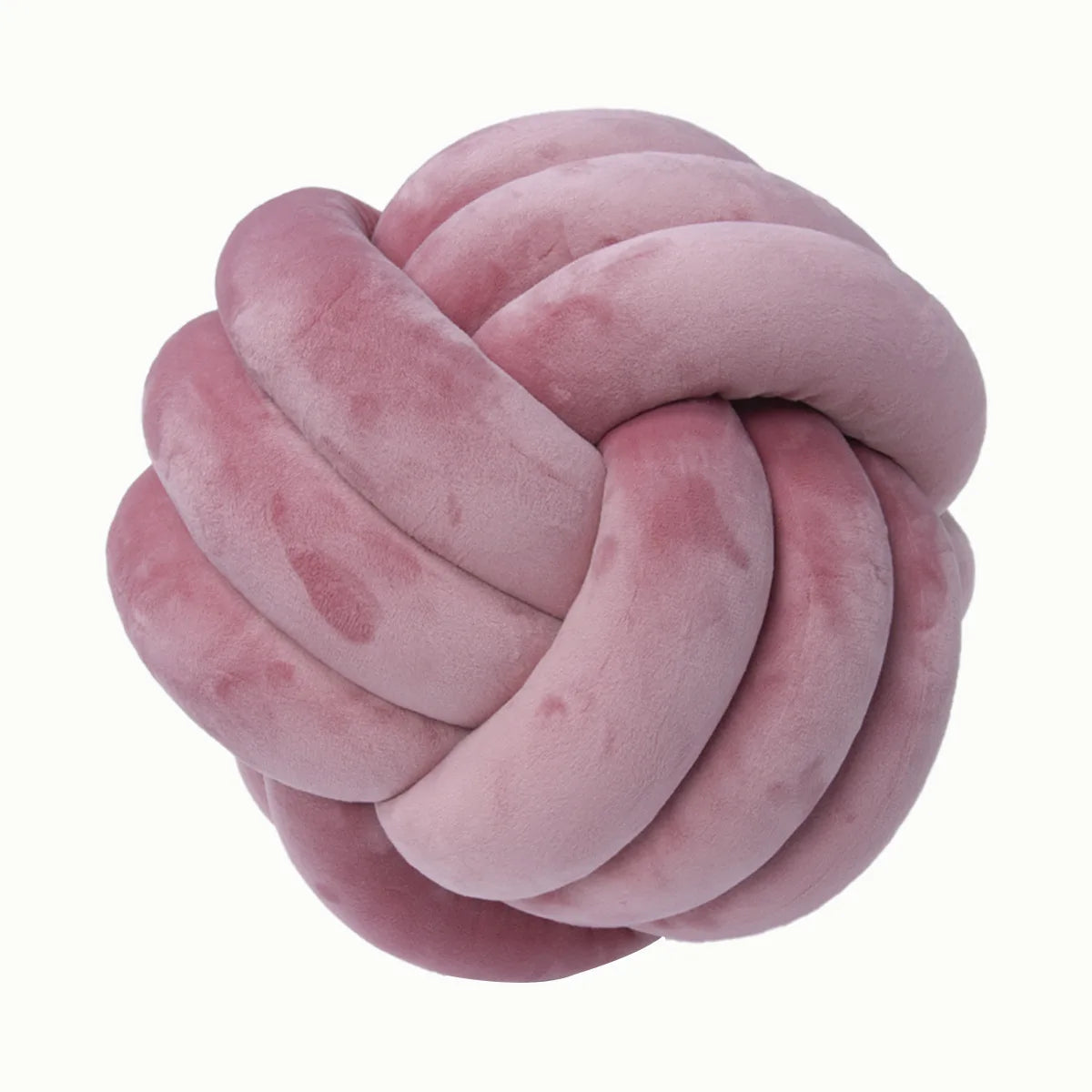 Knot Ball Throw Pillow – Soft Plush Cushion for Kids & Adults Boho Home Decor