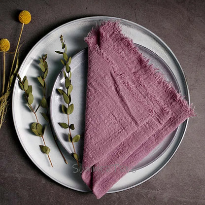 Purple Reusable Fabric Cotton Napkin 