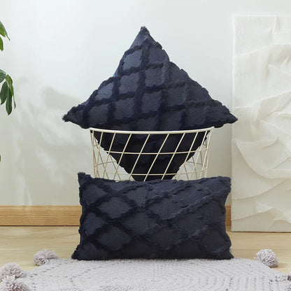 Plush Wool-Inspired Throw Pillow Cover – Soft Textured Accent for Cozy Boho Spaces