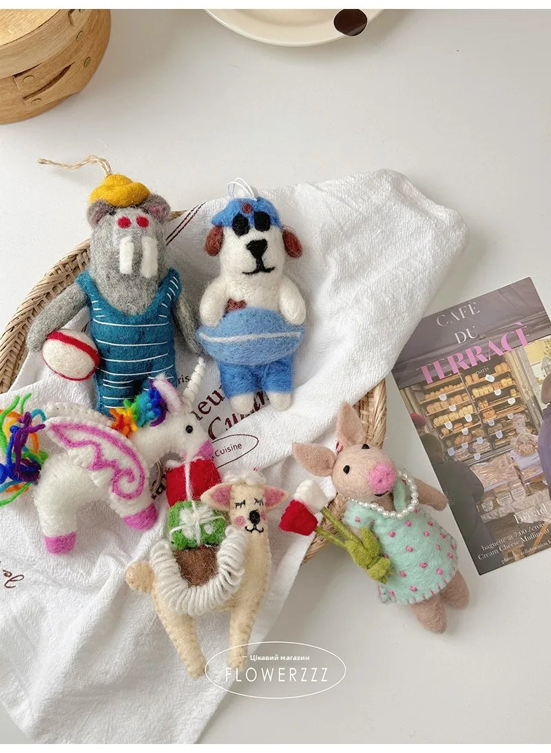 Wool Felt Animal Ornaments
