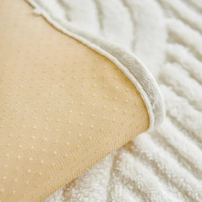 1PC Wave Striped Sofa Cover Solid Color Thicken Plush Sofa Towel Covers Non-slip Couch Slipcovers Sofa Mat for Living Room