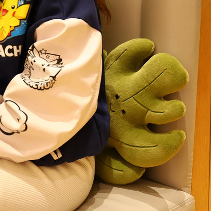 Plush Leaf Pillow – Soft Maple & Ginkgo Cushion Toy for Fall Home Decor & Gifts