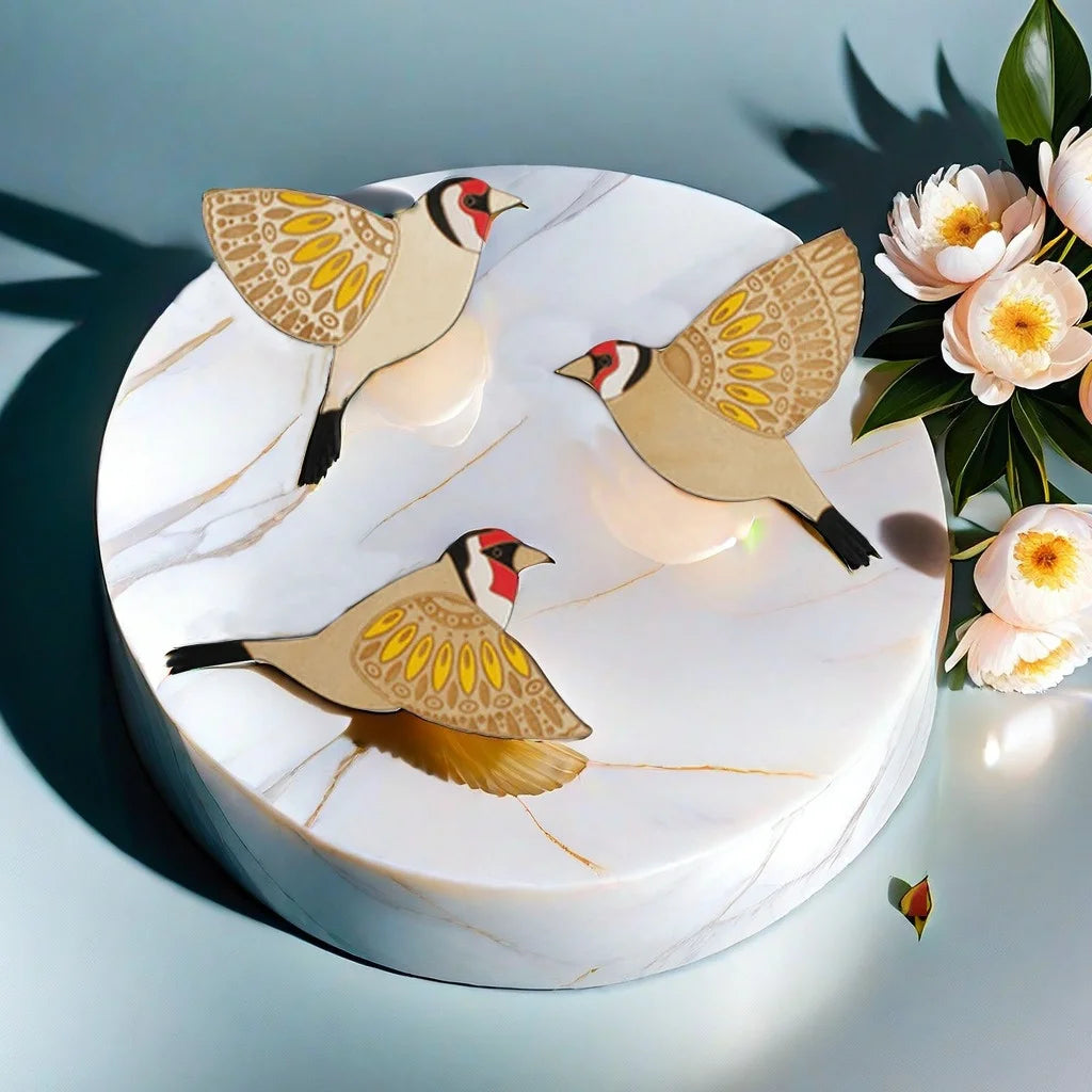 3-Piece Wooden Bird Wall Decor Set – Patterned Boho Home Decor for Indoors & Outdoors Bird Lover Gift for Birder