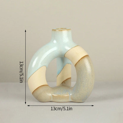 Ceramic Candlestick Nordic Candle Holder Home Decoration Boho Decor Clay Pottery