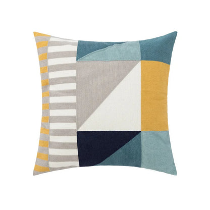 Cozy Embroidered Throw Pillow Cover – Nordic-Inspired Boho Home Decor Accent
