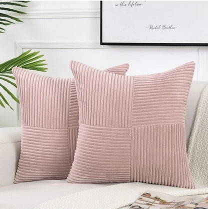 Boho Patchwork Soft Throw Pillow Cover