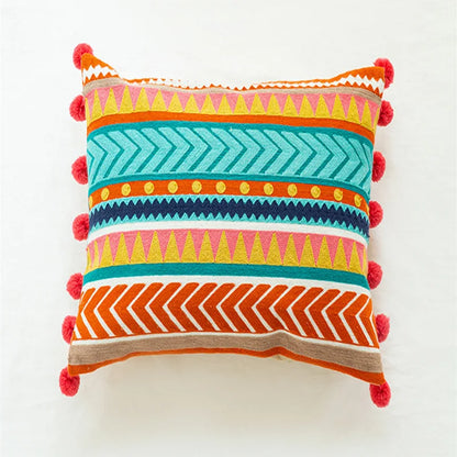 Boho Home Decor Cotton Pillowcase – Decorative Bohemian Sofa Cushion Cover for Living Room
