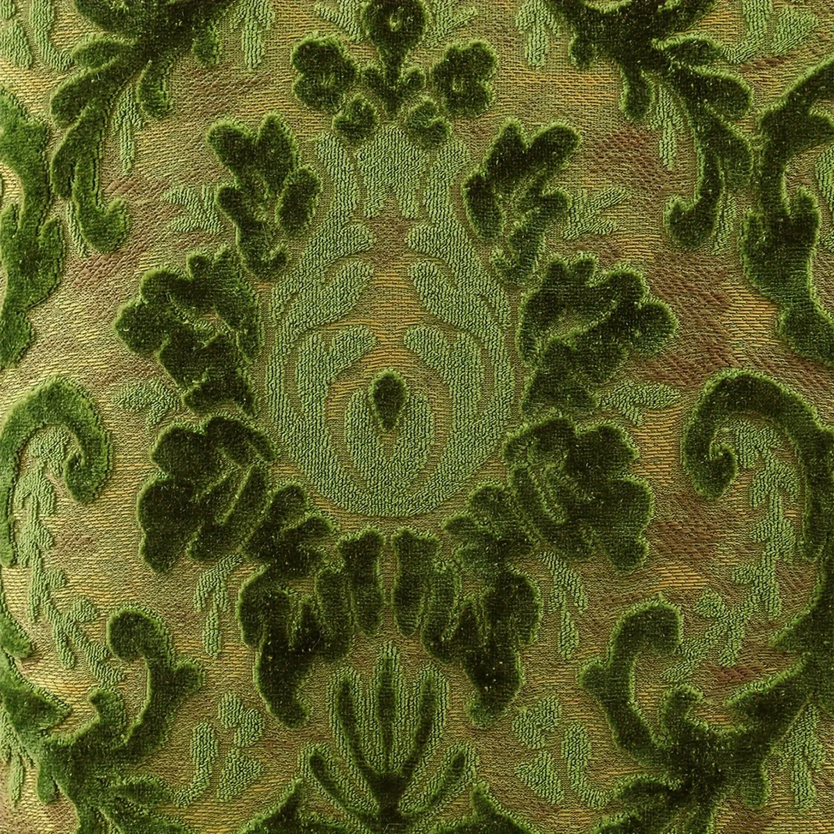 Tropical Green Leaf Chenille Cushion Cover – Jacquard Throw Pillow Cover for Boho Home Decor