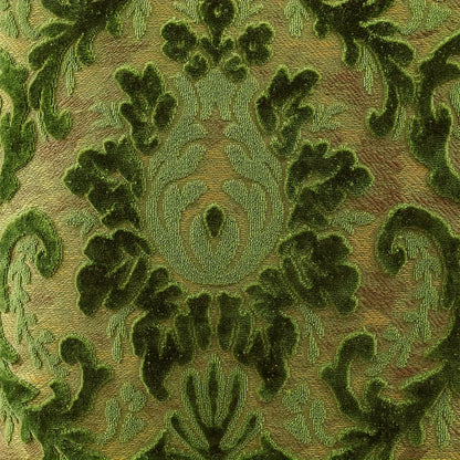 Tropical Green Leaf Chenille Cushion Cover – Jacquard Throw Pillow Cover for Boho Home Decor