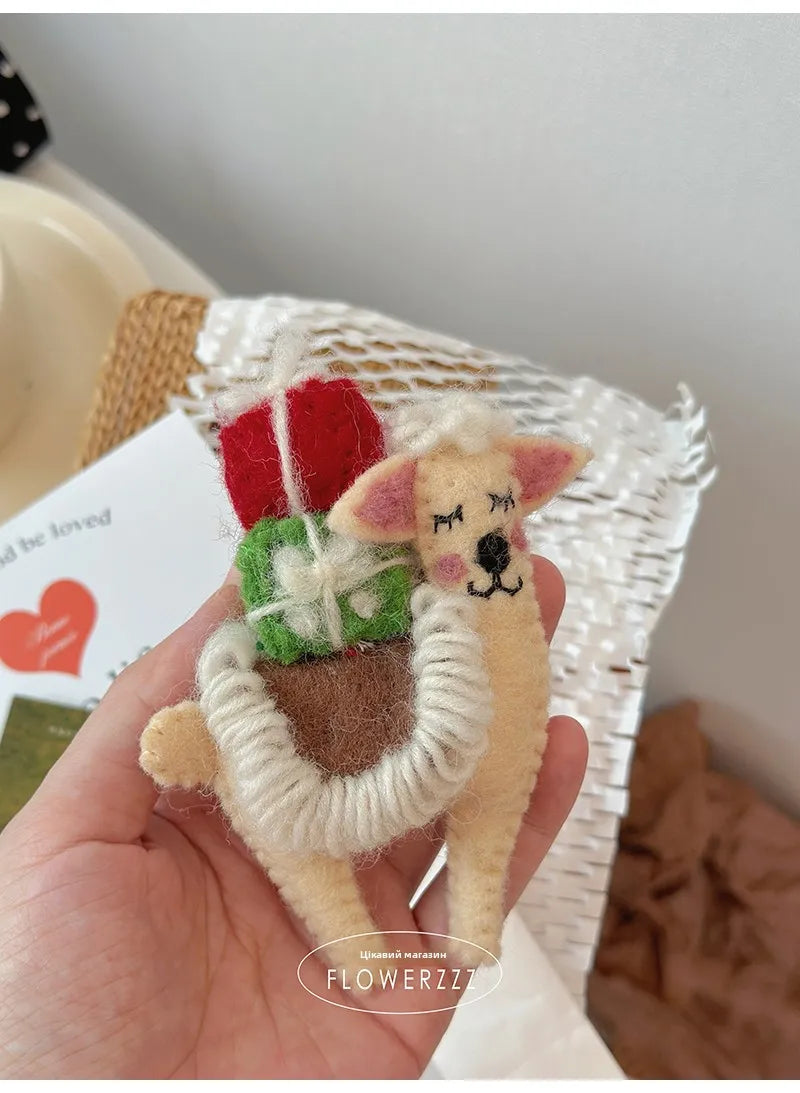 Wool Felt Animal Ornaments