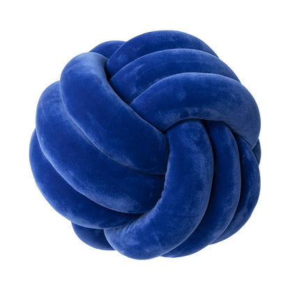 Knot Ball Throw Pillow – Soft Plush Cushion for Kids & Adults Boho Home Decor