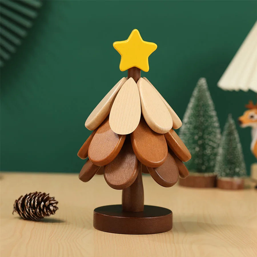Tree Wooden Trivet Mats – Foldable Heat-Resistant Coasters