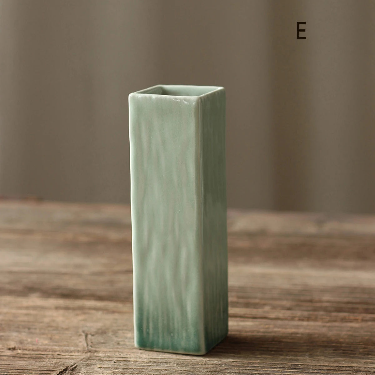 simple ceramic vase teal decoration, living room home dining table decor, hydroponic plant small vase boho home decor