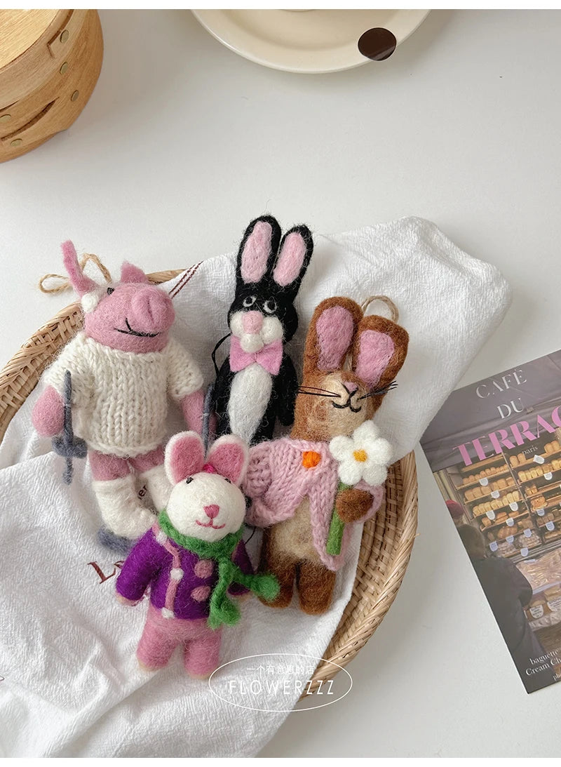 Wool Felt Animal Ornaments