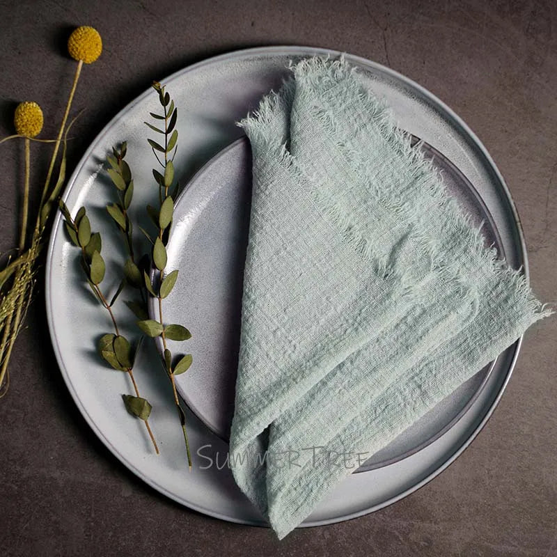 Sage Green Reusable Fabric Cotton Napkin 