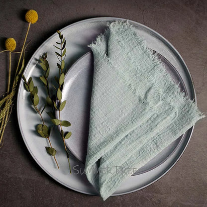 Sage Green Reusable Fabric Cotton Napkin 