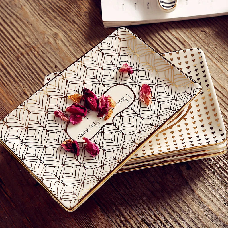 Chic Ceramic Jewelry & Trinket Dish – Stylish Decorative Tray for Accessories