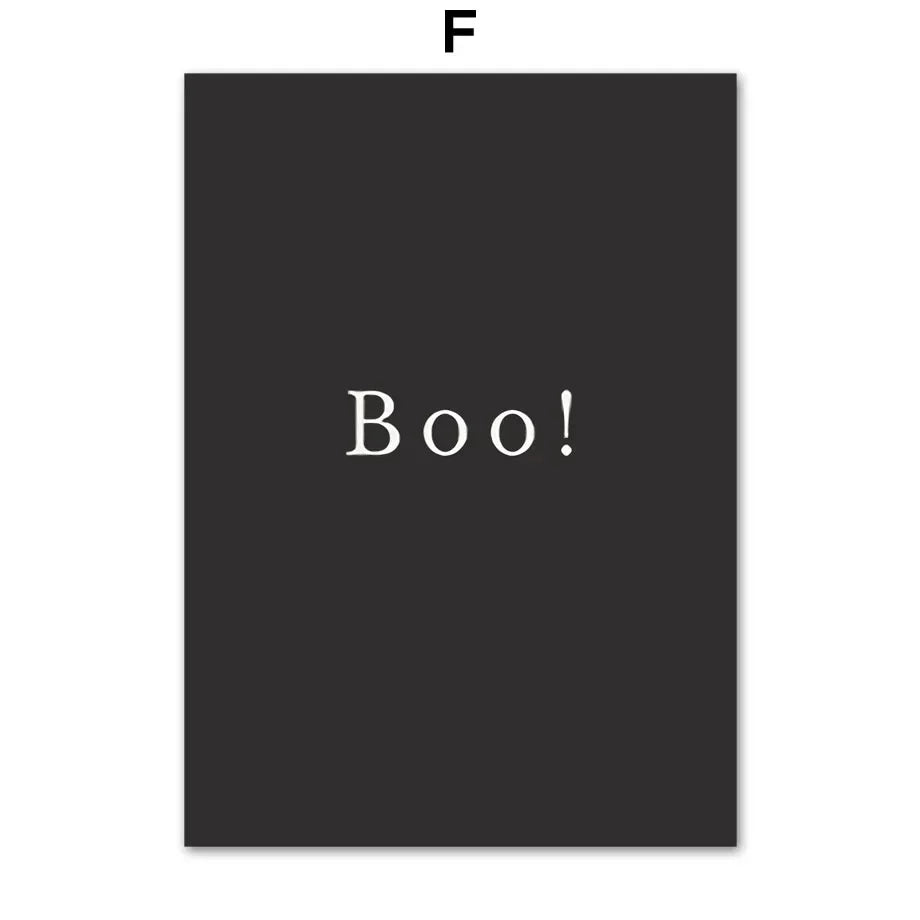 Fall Halloween Skull & Plant Canvas Wall Art Prints