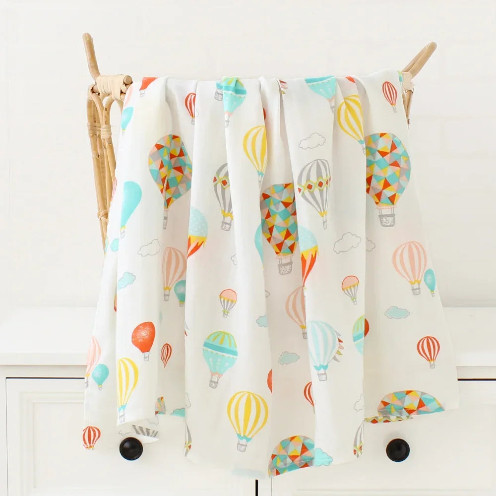 🌿 Soft Muslin Bamboo Cotton Baby Swaddle Blanket – Boho Home Decor Nursery Essential