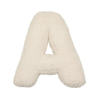 Cozy Lambswool Alphabet Pillow – Plush 3D Letter Cushion for Nursery & Home Décor