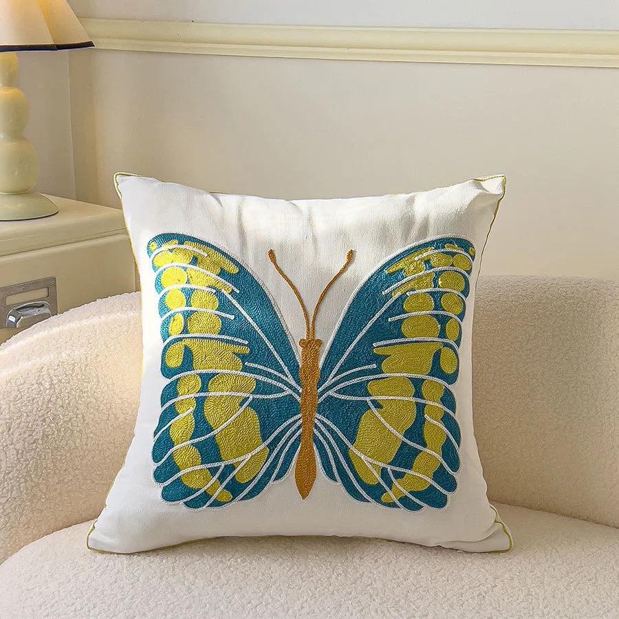 Boho Floral Tufted Decorative Throw Pillow Cover