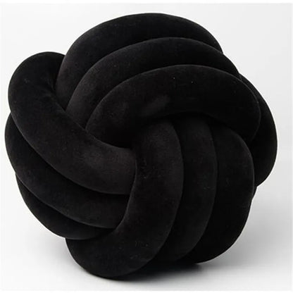 Knot Ball Throw Pillow – Soft Plush Cushion for Kids & Adults Boho Home Decor