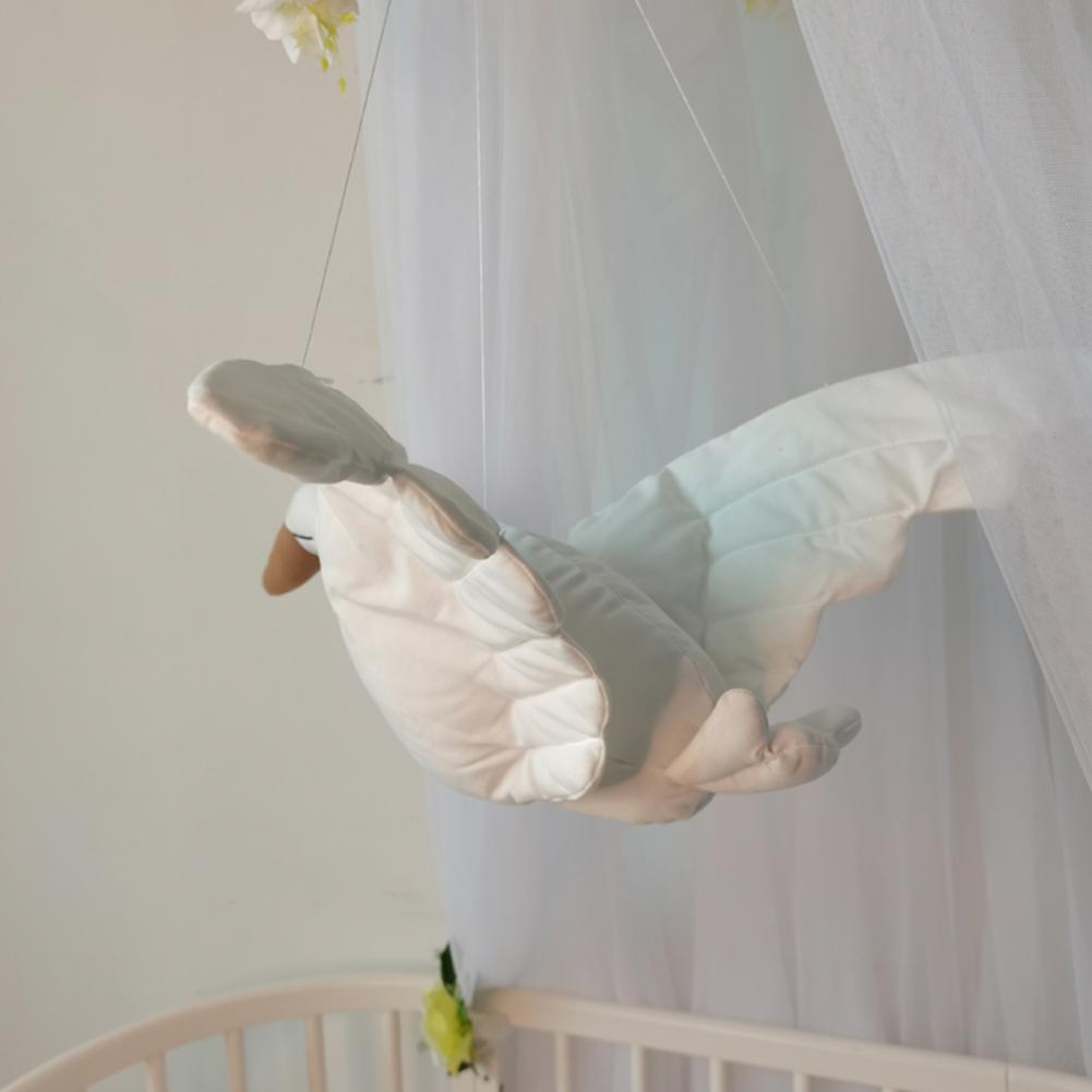 Big Cartoon Stuffed Swan Hanging Flying Goose Stuffed Duck Bird Toy Bedroom Baby Kids Room Newborn Ornament Stork 1Pc Boho Home Decor