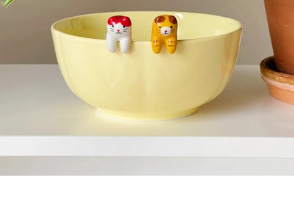 Ceramic Cat Hanging Spoon – Cute Animal Coffee & Dessert Spoon for Cat Lovers