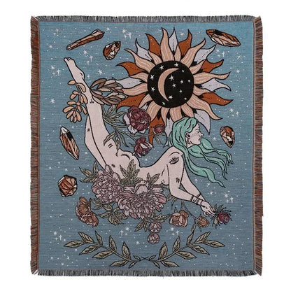 Boho Decorative Throw Blanket - Eyes Eyes Eyes