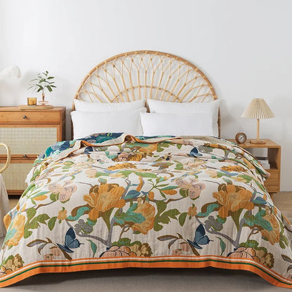 Double-Sided Cotton Lightweight Blanket
