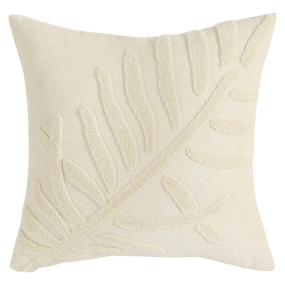 Boho Home Decor Embroidered Linen Cotton Pillowcase – Decorative Square Throw Pillow Cover for Sofa & Farmhouse Style