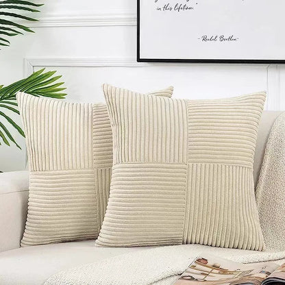 Boho Patchwork Soft Throw Pillow Cover
