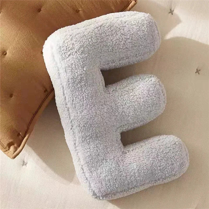 Letter Pillow – Soft Bamboo Fiber Cushion for Boho Home Decor