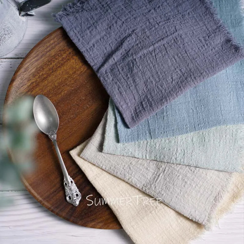 Rustic Cotton Gauze Reusable Napkin – Boho Kitchen & Table Decor - Rust